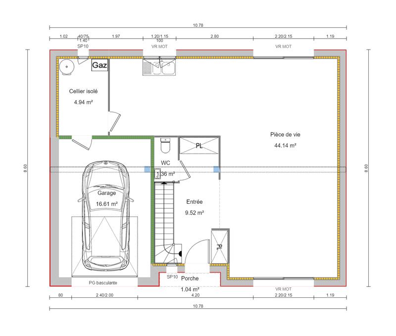 Maison - 102 m² - 4 pièces