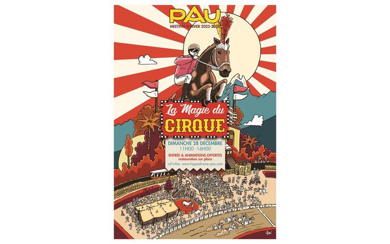 Courses Hippodrome de Pau - la magie du cirque