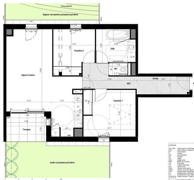 Appartement - 68 m² - 3 pièces