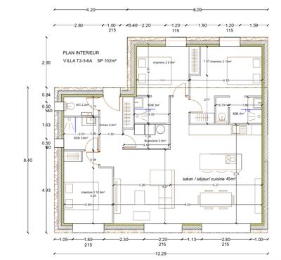Villa - 85 m² - 4 pièces