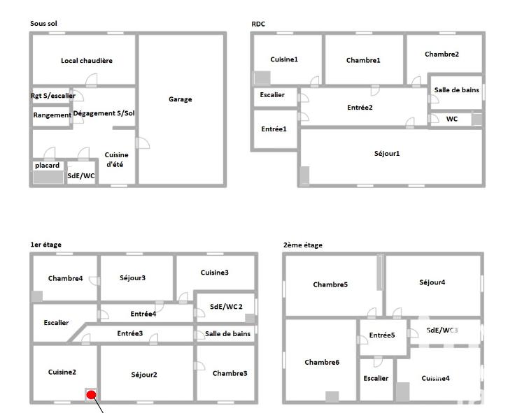 Maison - 220 m² - 9 pièces