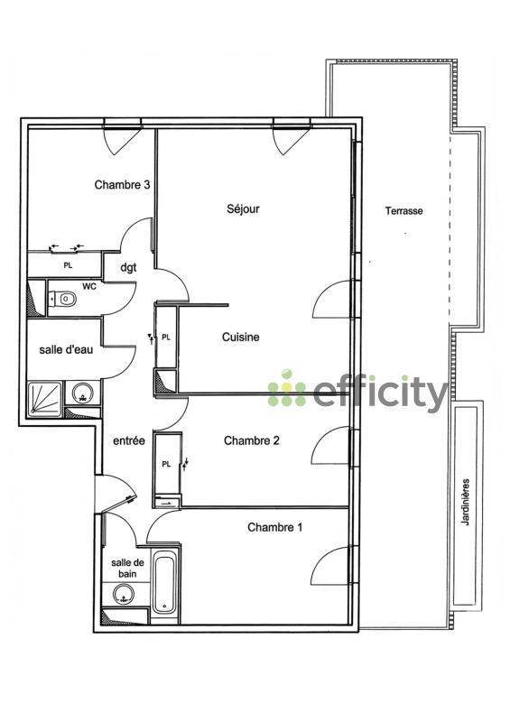 Appartement - 82 m² - 4 pièces
