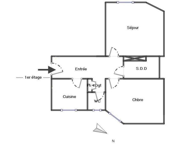 Appartement - 39 m² - 2 pièces