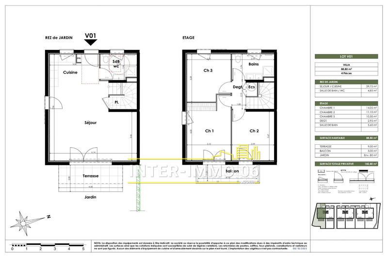Villa - 89 m² - 4 pièces