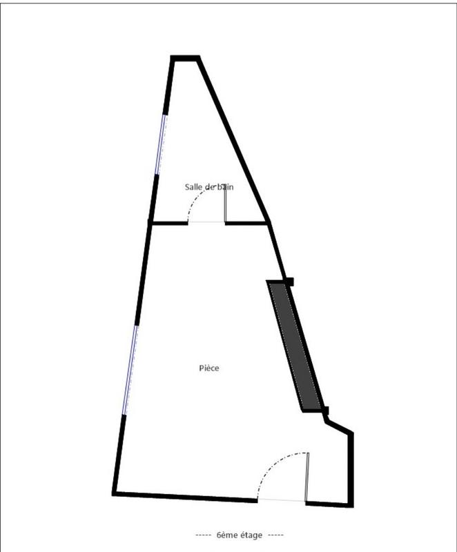 Appartement - 8 m² - 1 pièce