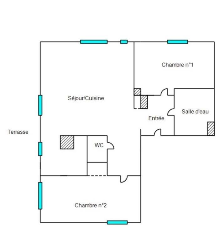 Appartement - 70 m² - 3 pièces