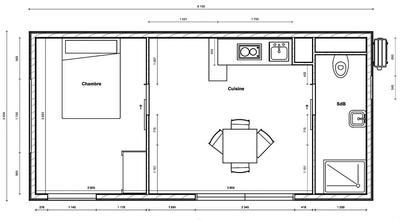 Maison - 32 m² - 2 pièces