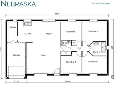 Maison - 107 m² - 6 pièces