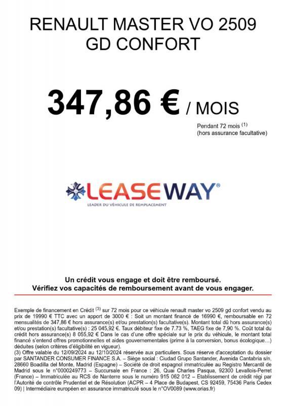 Renault Master III Fg F3300 L2h2 2.3 Dci 110ch Grand Confort Euro6