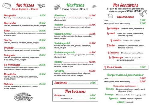 La Famiglia    Pizzas