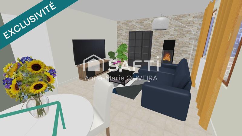 Maison de village - 85 m² - 3 pièces