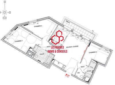 Appartement - 72 m² - 4 pièces