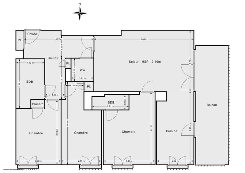 Appartement - 85 m² - 4 pièces