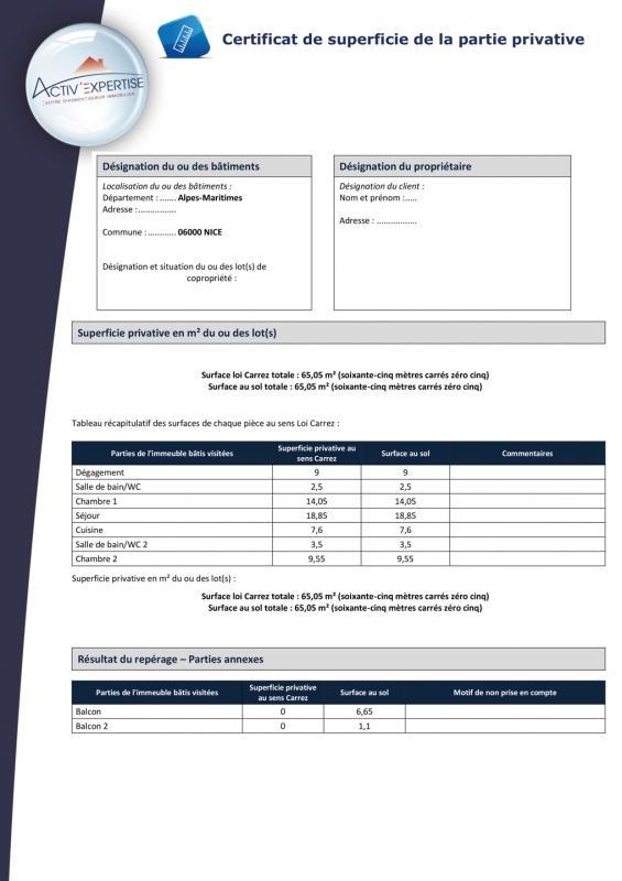 Appartement - 65 m² - 3 pièces