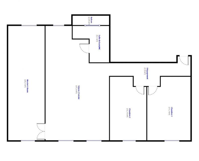 Appartement - 98 m² - 4 pièces