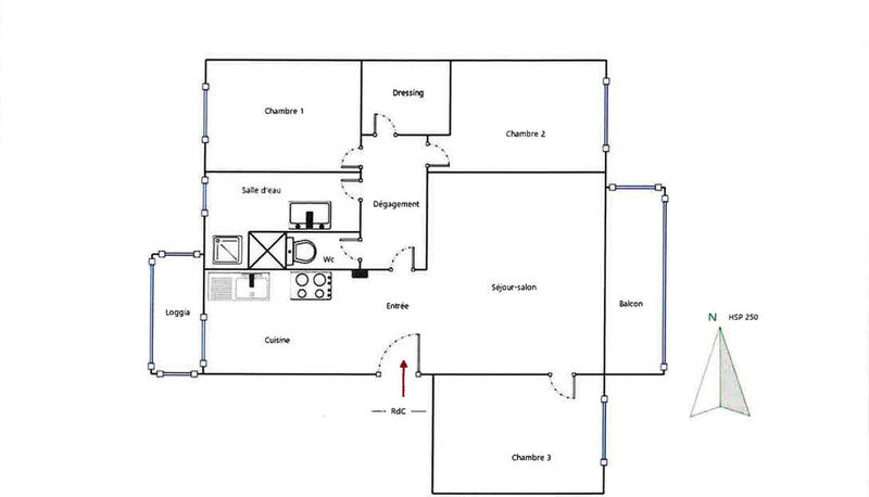 Appartement - 72 m² - 4 pièces