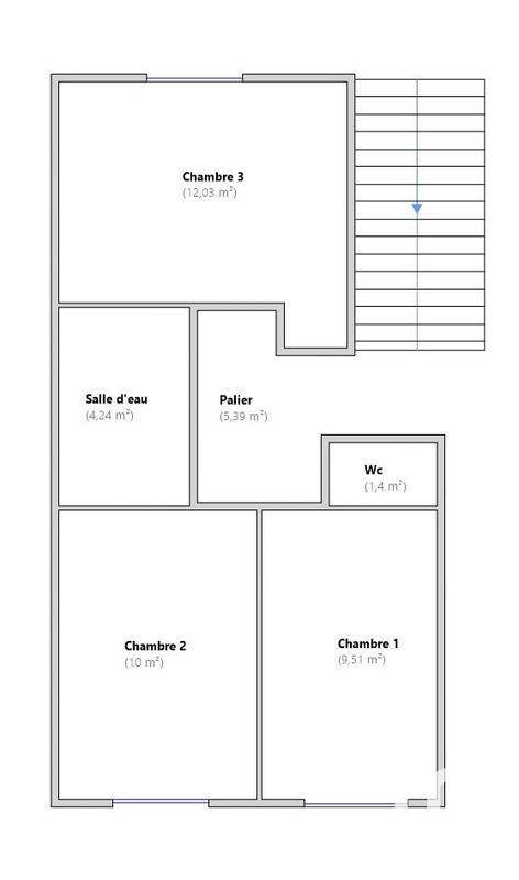 Appartement - 71 m² - 4 pièces