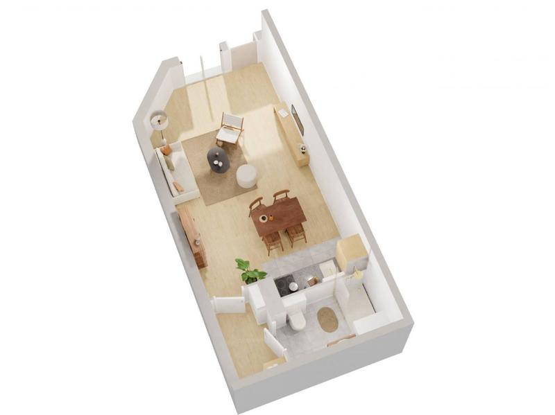 Appartement - 40 m² - 1 pièce