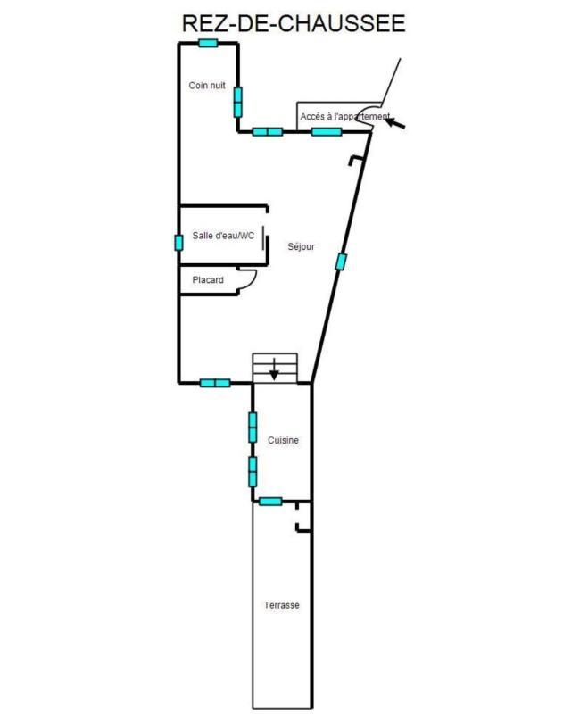 Appartement - 57 m² - 2 pièces