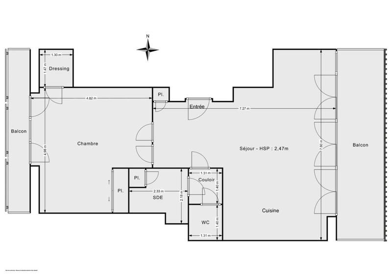 Appartement - 68 m² - 3 pièces
