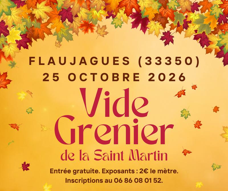Vide grenier de la saint martin