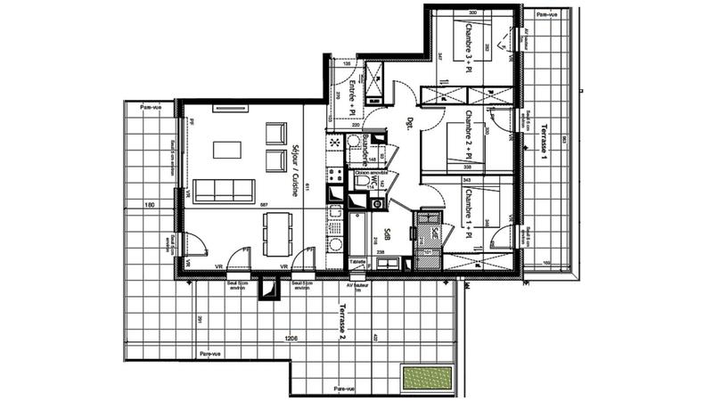 Appartement - 87 m² - 4 pièces