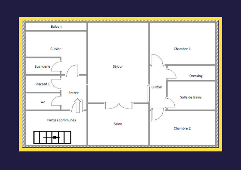 Appartement - 87 m² - 4 pièces