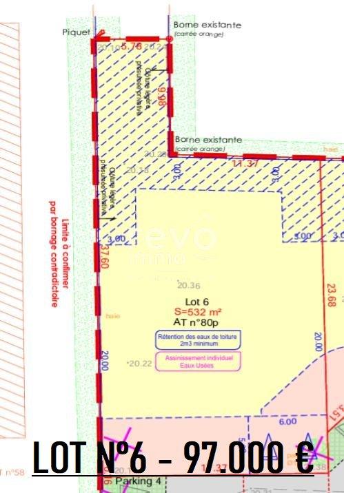 Terrain constructible - 532 m²