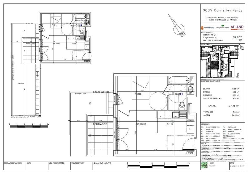 Appartement - 38 m² - 2 pièces