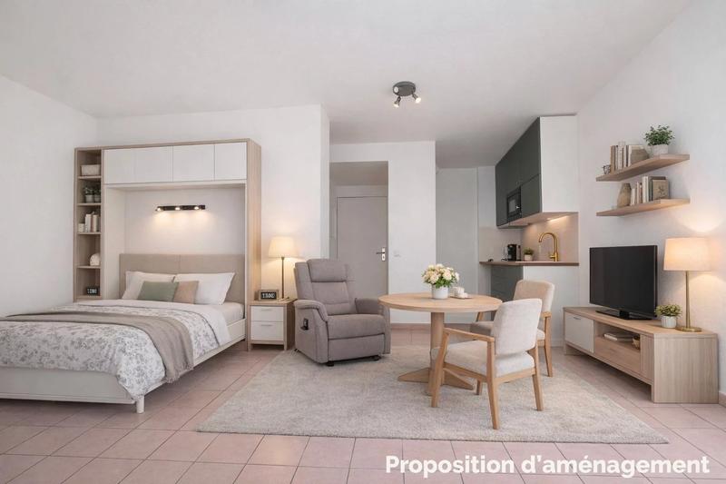 Appartement - 30 m² - 2 pièces