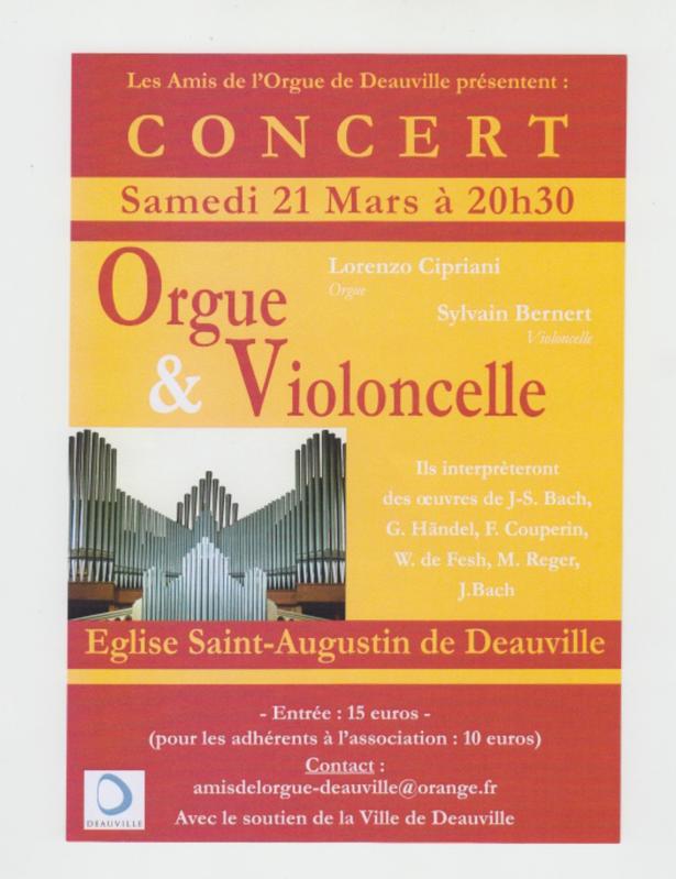 Orgue &amp; violoncelle à Deauville