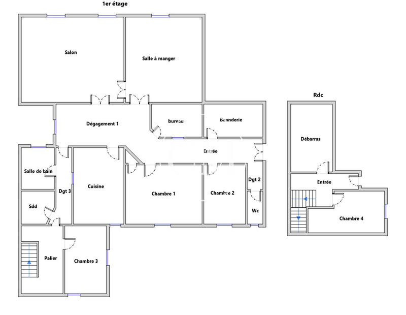 Appartement - 192 m² - 6 pièces