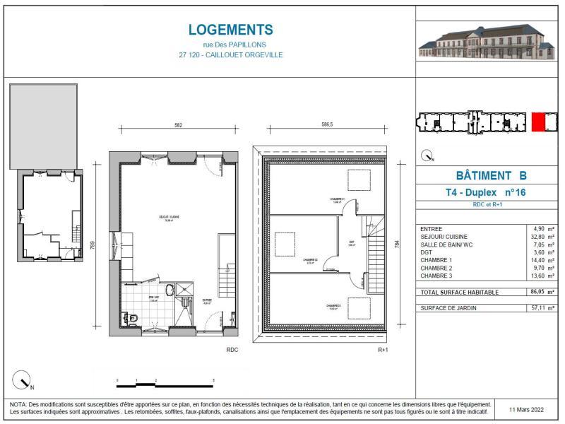 Appartement - 87 m² - 4 pièces