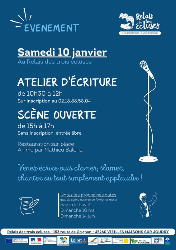 Atelier écriture et scène ouverte
