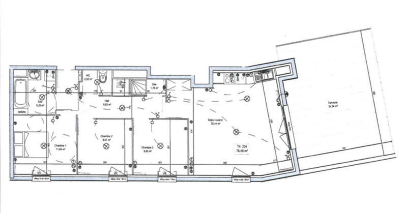 Appartement - 79 m² - 4 pièces