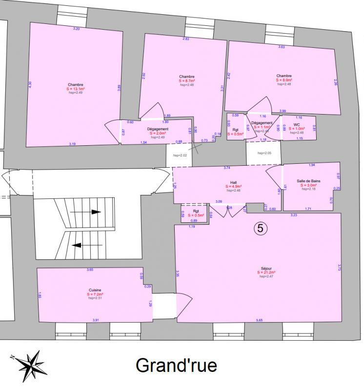 Appartement - 72 m² - 4 pièces