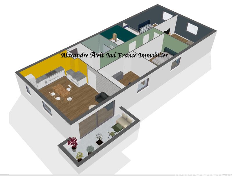 Appartement - 88 m² - 5 pièces