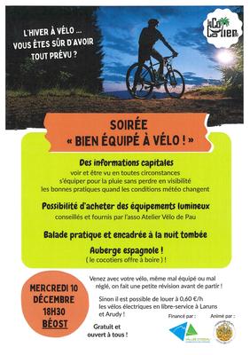 Atelier : s'équiper pour l'hiver à vélo