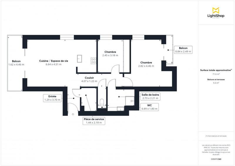 Appartement - 71 m² - 3 pièces