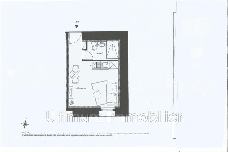 Appartement - 18 m² - 1 pièce