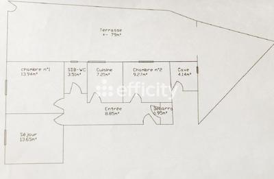 Appartement - 59 m² - 3 pièces