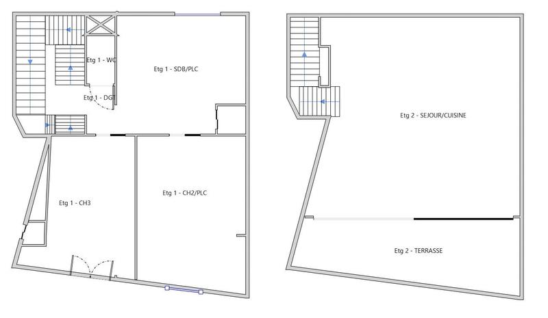 Maison de ville - 116 m² - 4 pièces