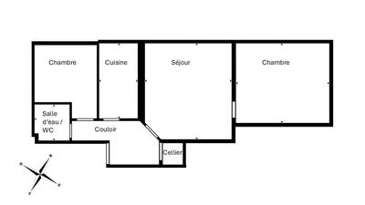 Appartement - 48 m² - 3 pièces