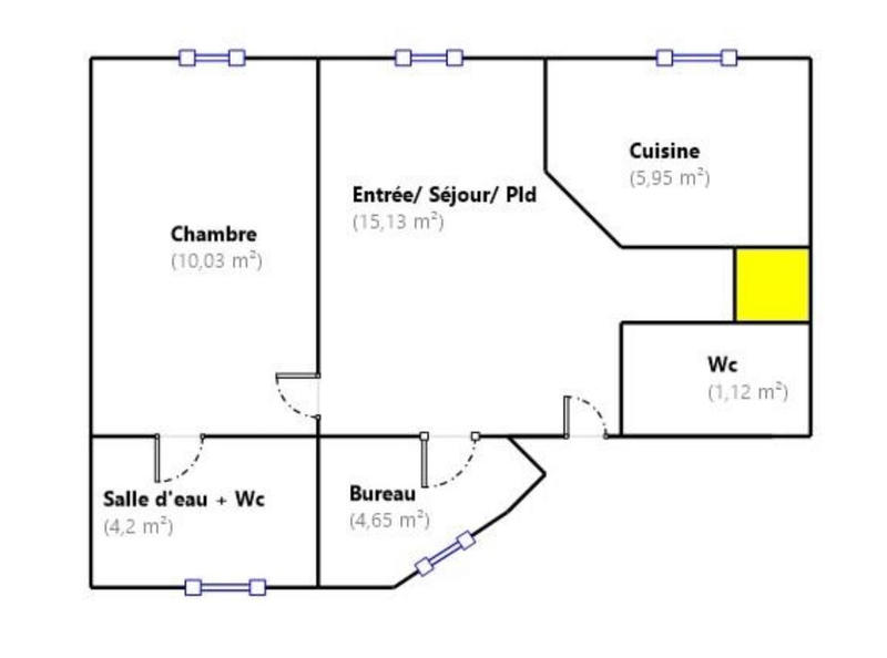 Appartement - 41 m² - 2 pièces