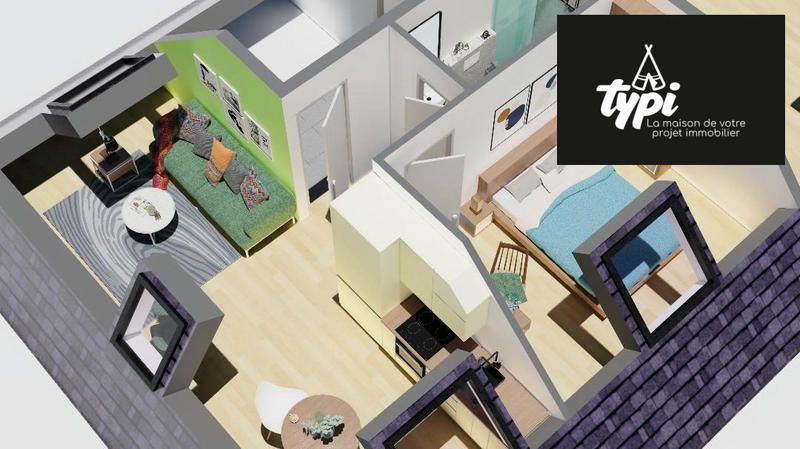 Appartement - 28 m² - 2 pièces