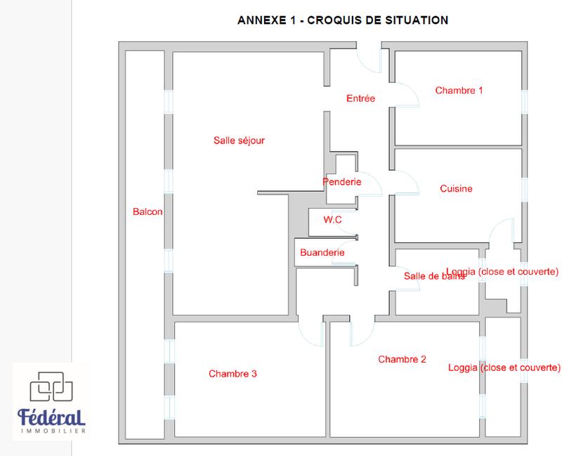 Appartement - 108 m² - 4 pièces