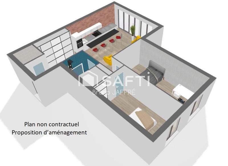 Appartement - 77 m² - 3 pièces