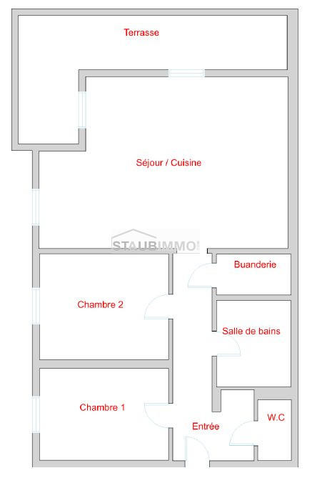 Appartement - 79 m² - 3 pièces