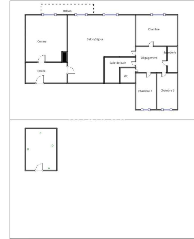 Appartement - 69 m² - 4 pièces