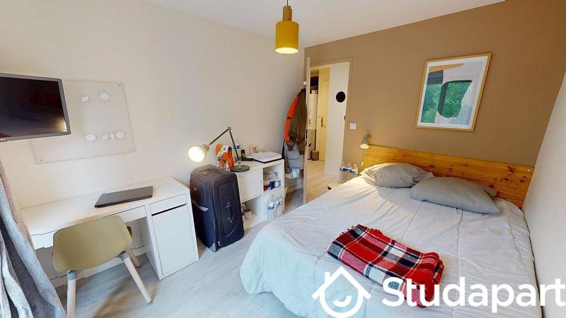 Chambre - 12 m² - 1 pièce